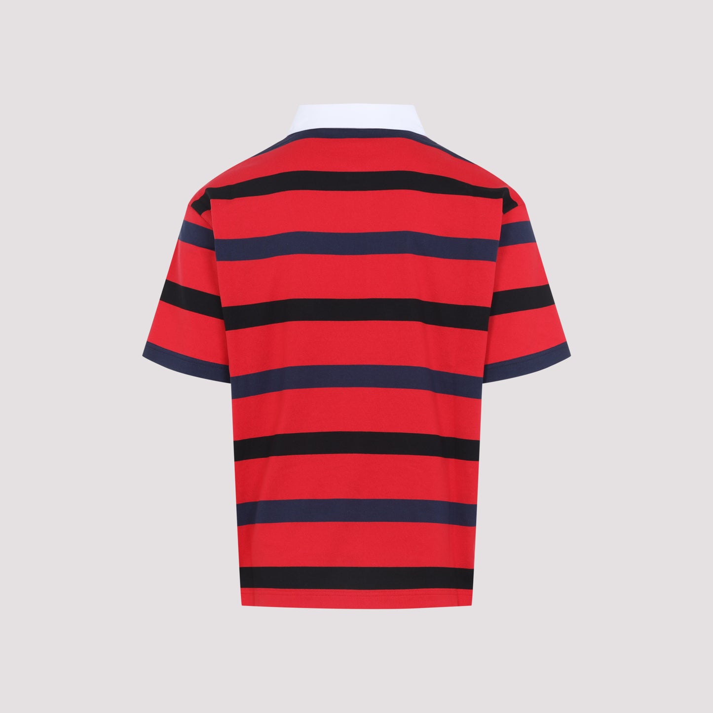 Red Cotton Short Sleeves Polo