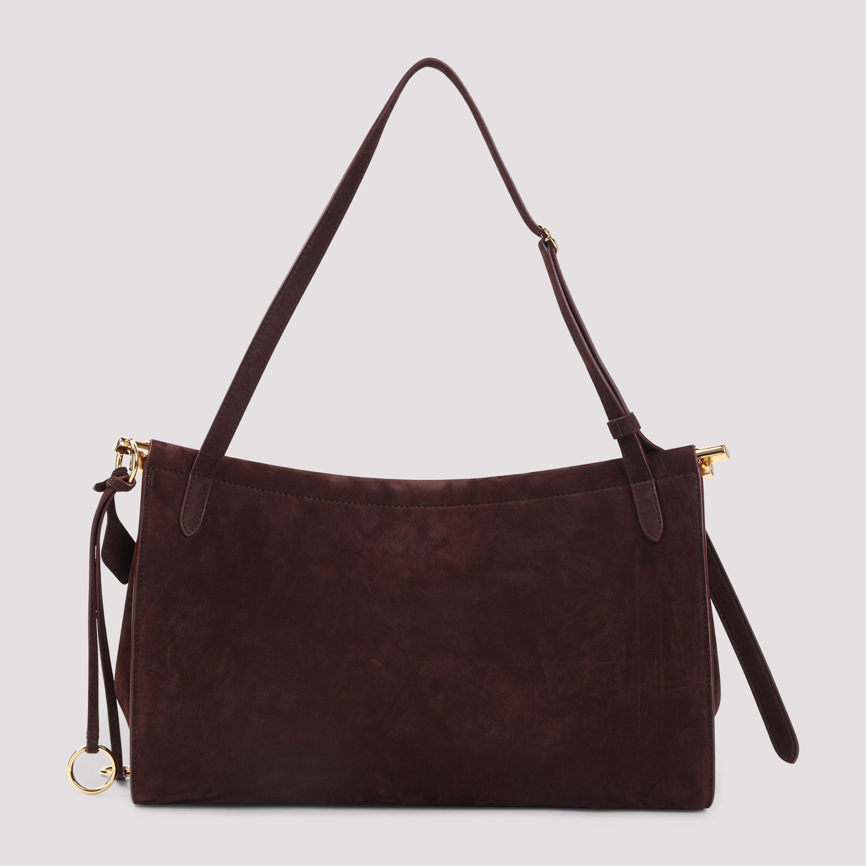 Bordeaux Red Calf Leather Nabuk Pocket 25 Bag