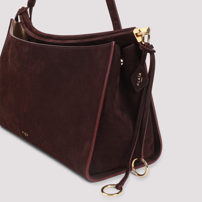 Bordeaux Red Calf Leather Nabuk Pocket 25 Bag