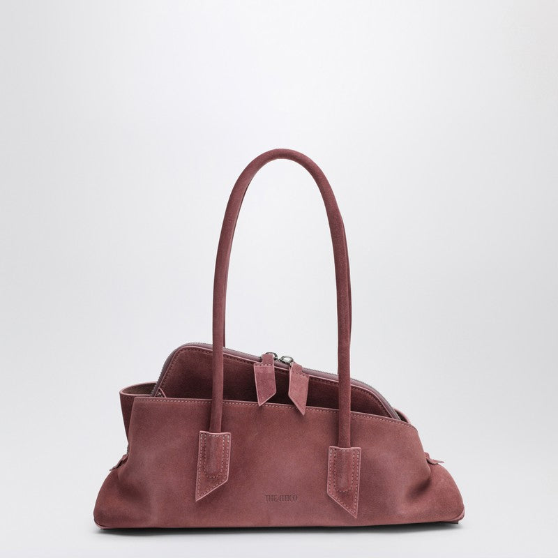 Pink suede La Passeggiata small bag