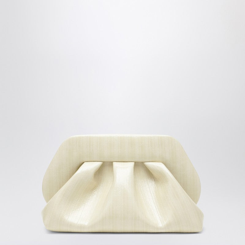 Tia clutch in light beige
