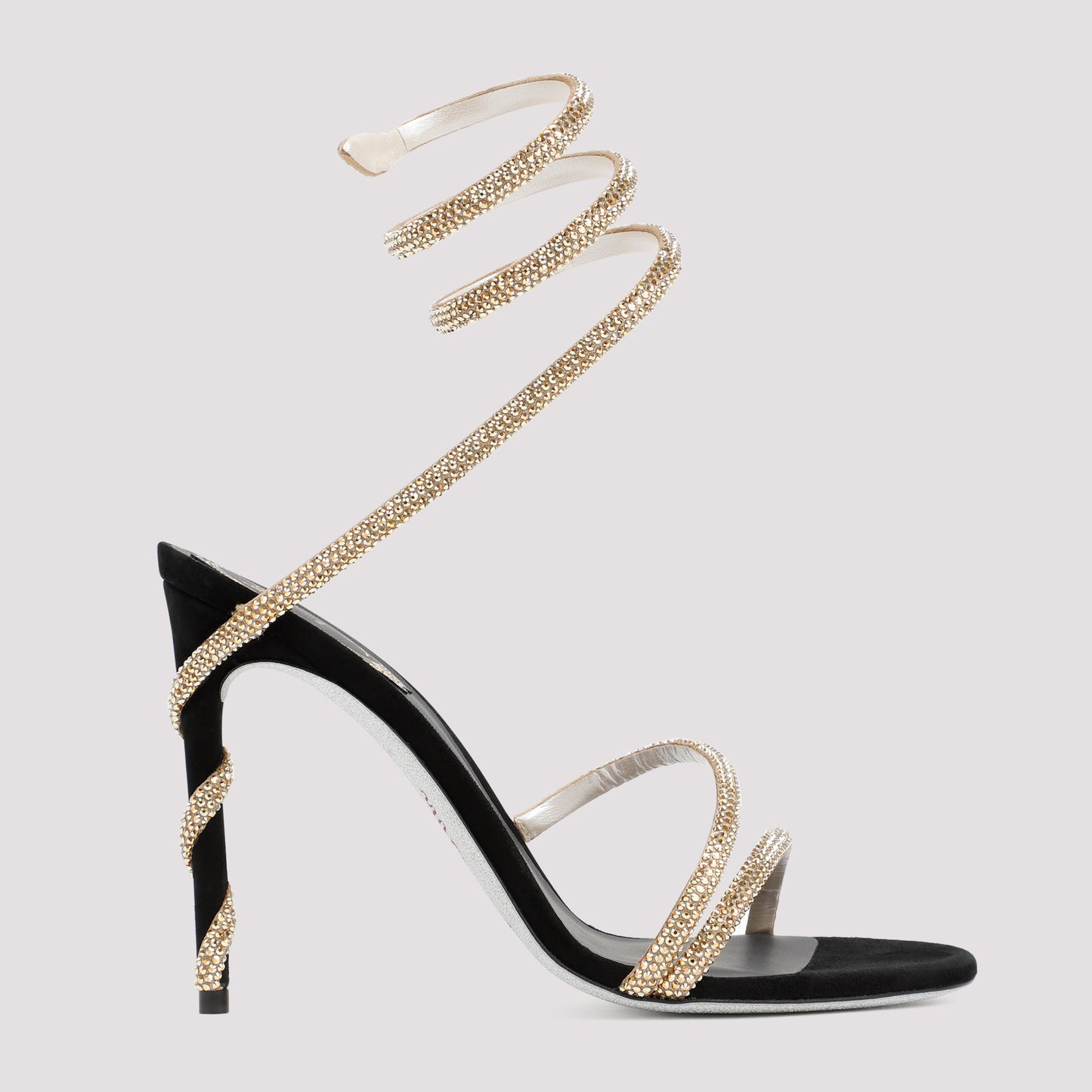 renè caovilla golden margot spiral sandals-image-1