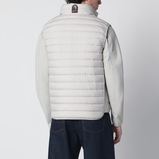 Pelican-colored quilted vest