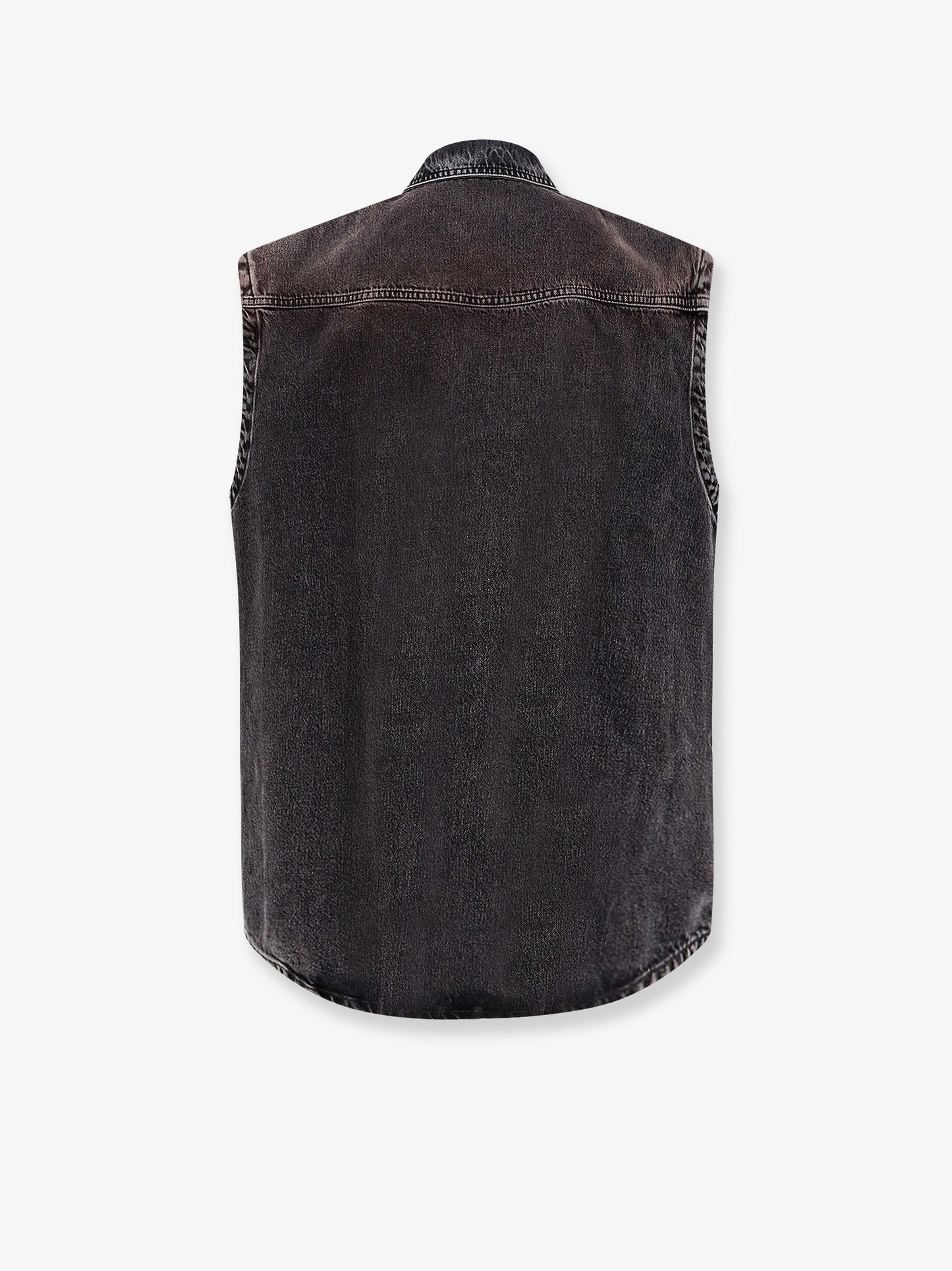 Black denim oversize shirt