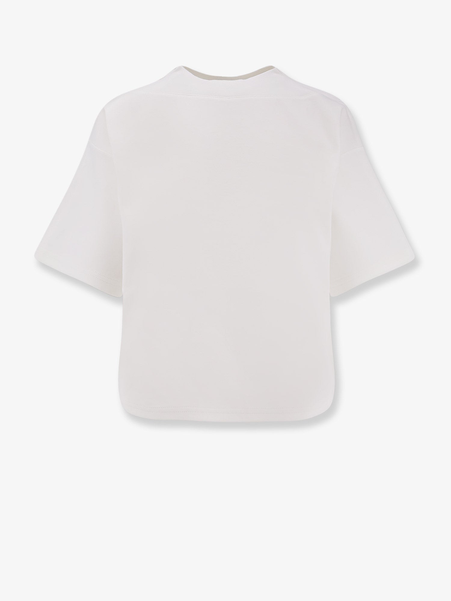 Boxy cotton blend t-shirt