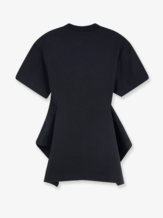 Paneled cotton T-shirt