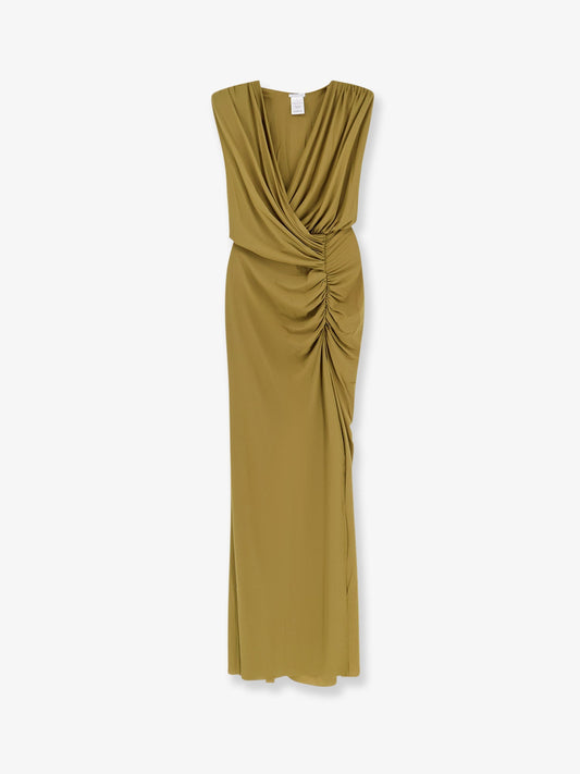 Meghan stretch jersey dress with side draped detail