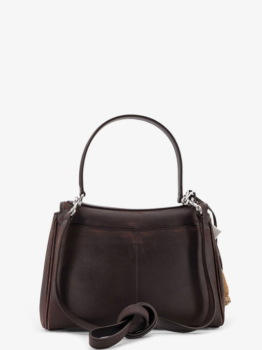 Rodeo S leather crossbody bag with vintage motif