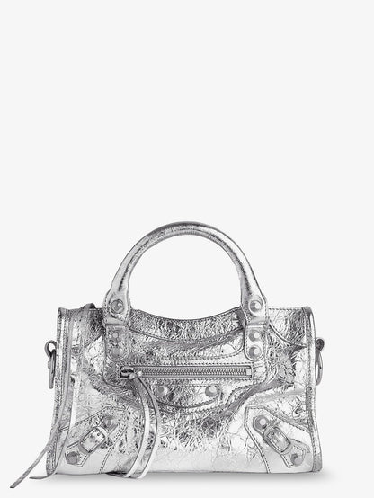 Le City Mini metallic leather crossbody bag