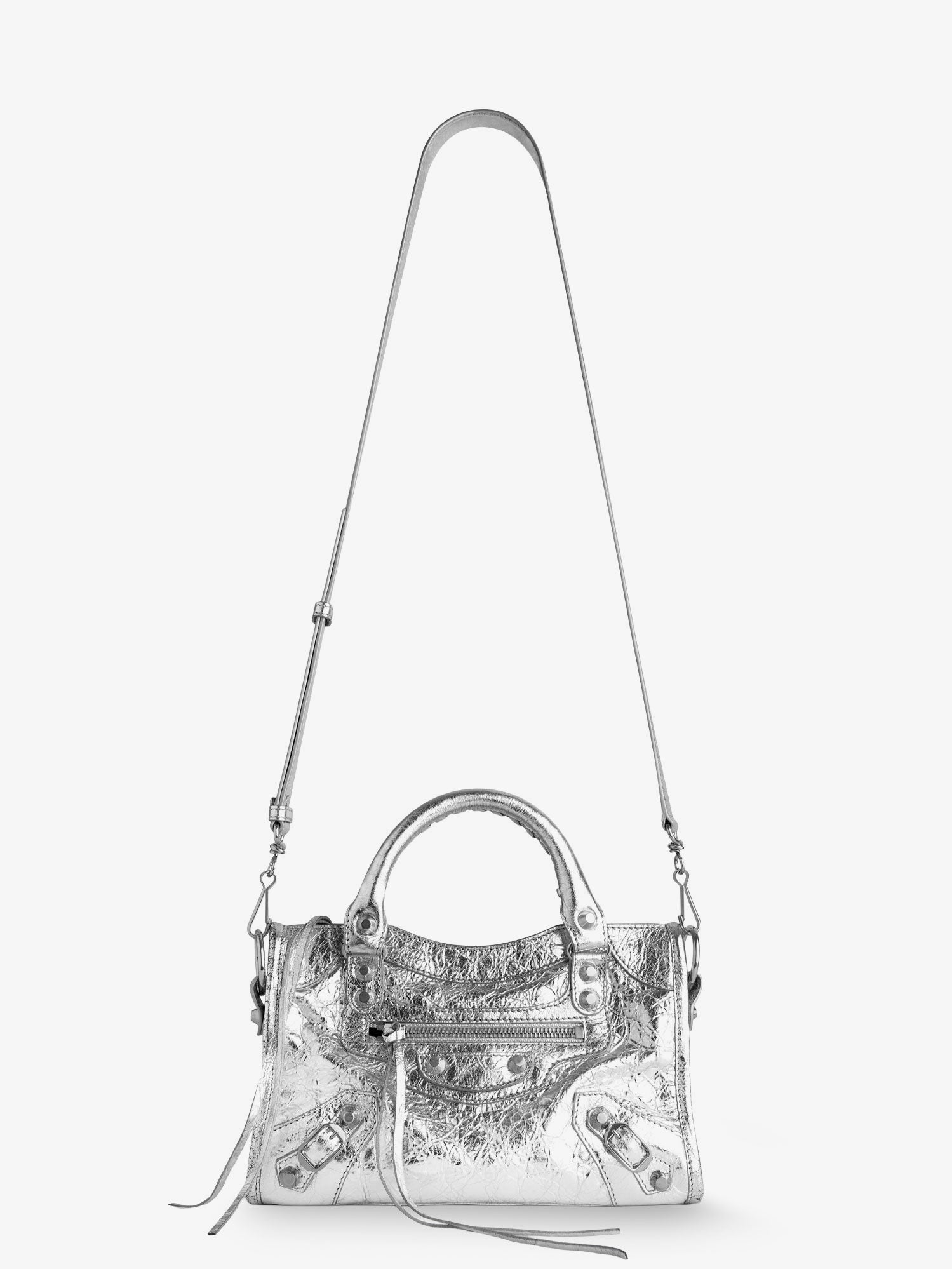 Le City Mini metallic leather crossbody bag