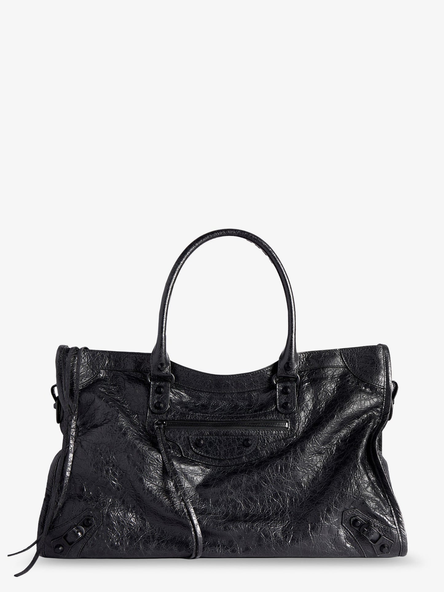 Le City Bag L leather shoulder strap with metal details