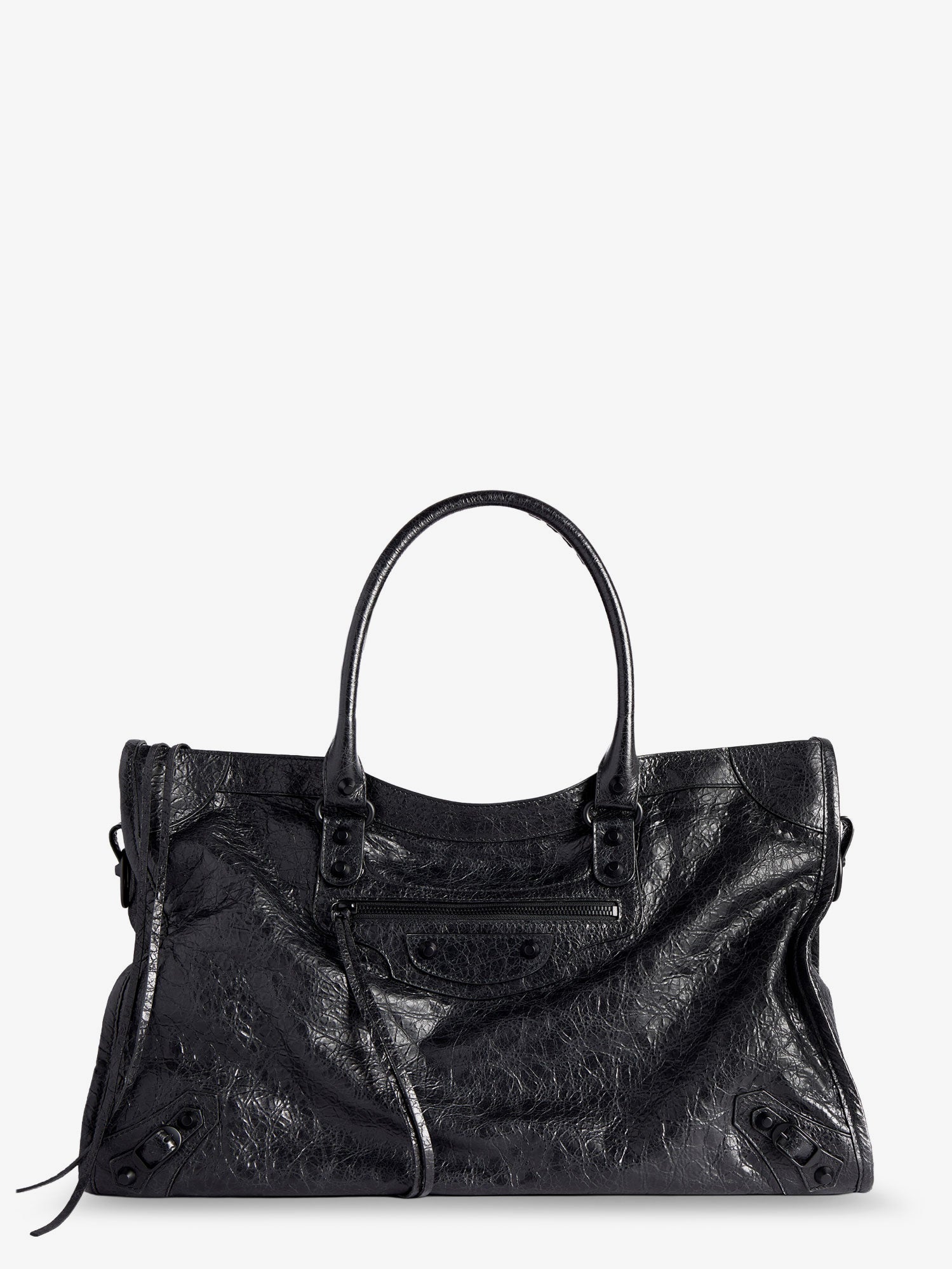 Le City Bag L leather shoulder strap with metal details