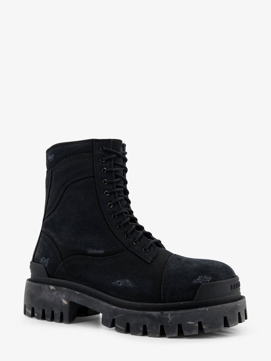 Strike leather boots