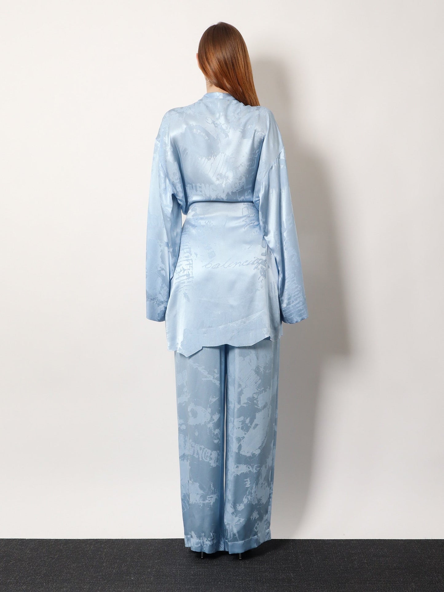 Wrap silk mini dress