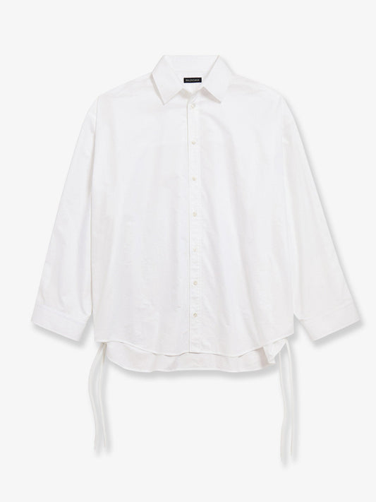 Lace-Up cotton shirt
