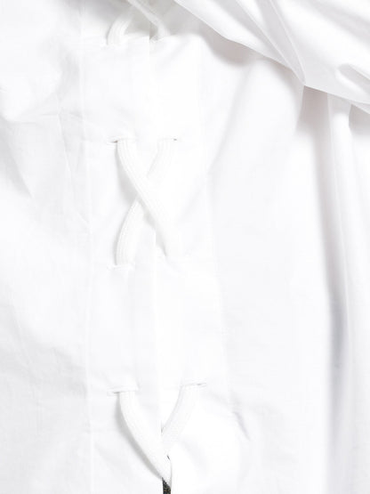 Lace-Up cotton shirt