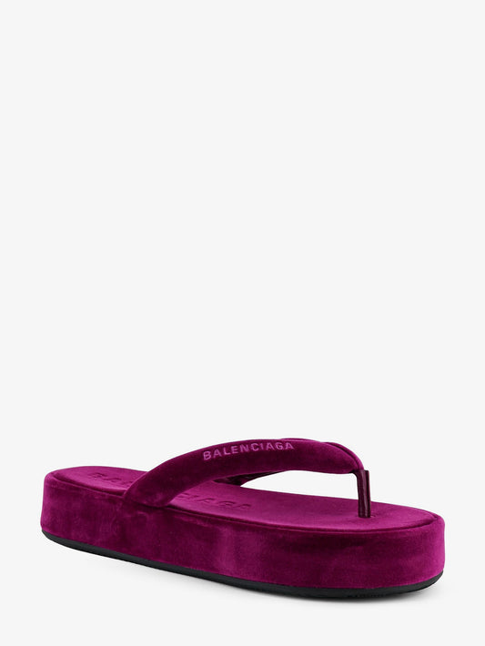 Jet Lag Stretch Velvet Sandals