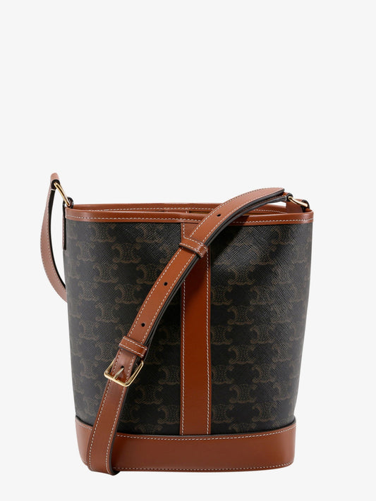 Triomphe coated canvas bucket bag