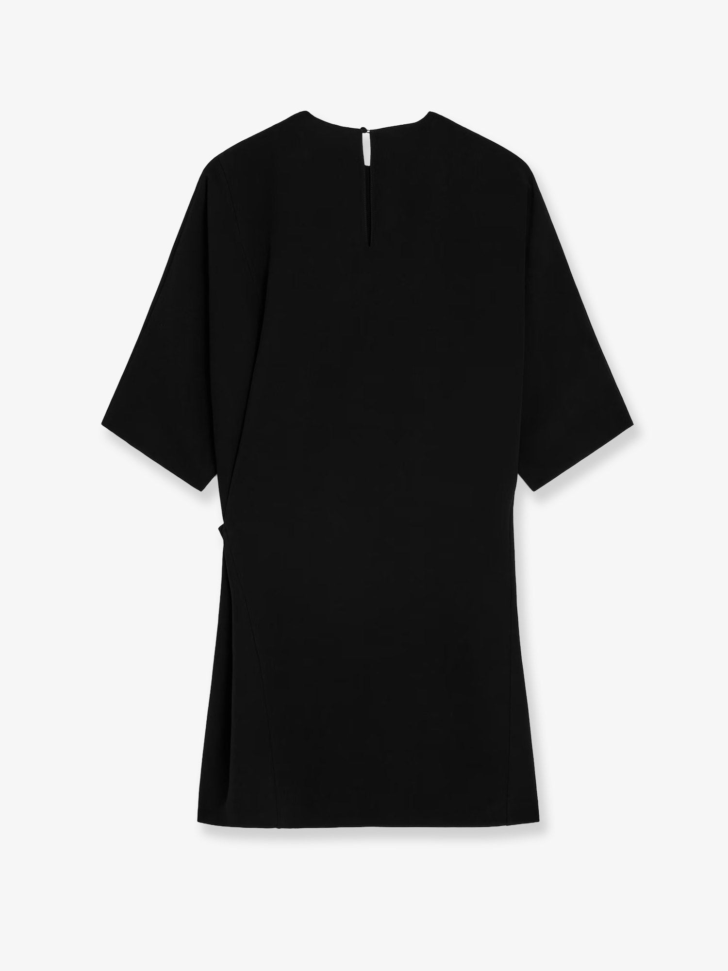 Wrap dress with gold metal charms