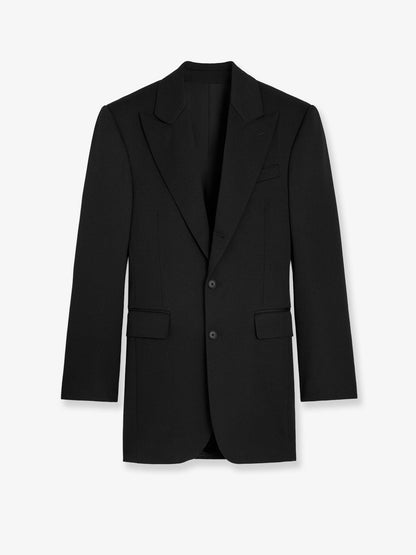 Single-breasted wool blazer