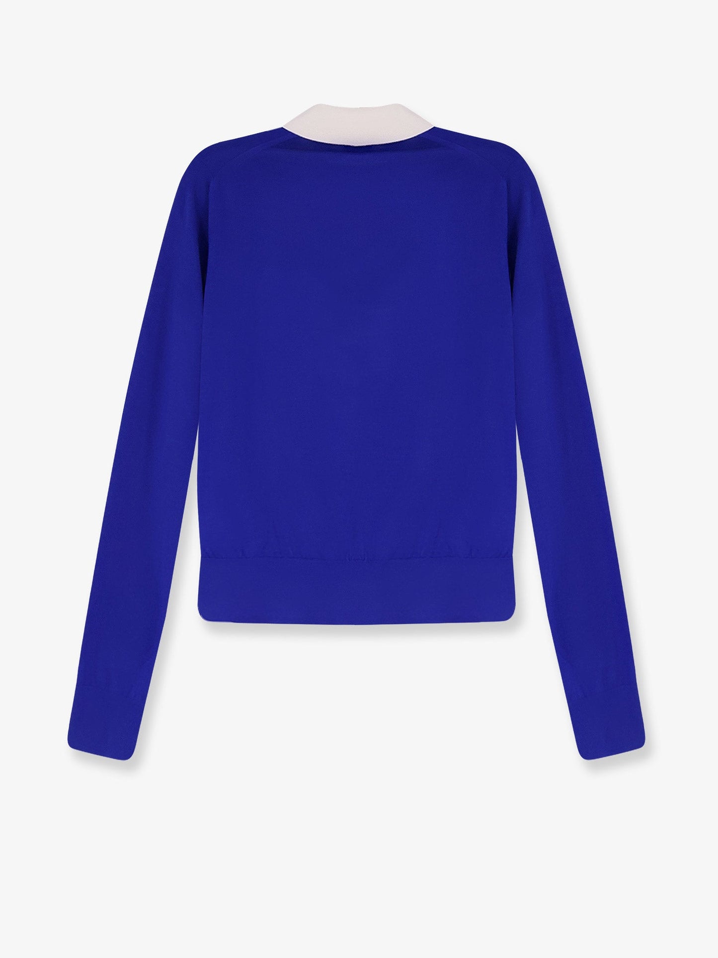 Cashmere and silk polo shirt with logo embroidery on the front