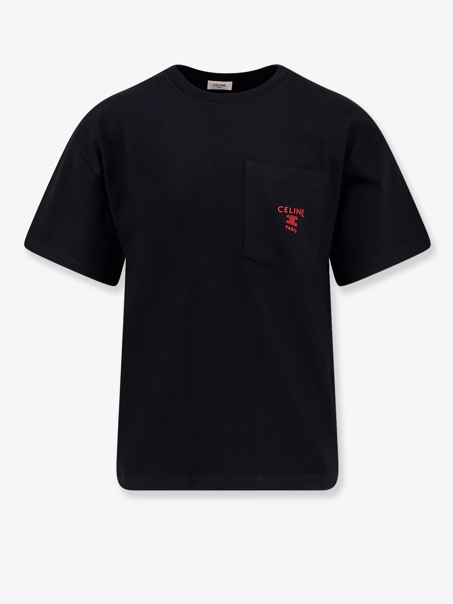 Cotton T-shirt with contrasting logo on the front