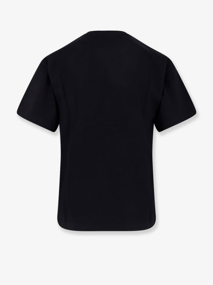 Cotton T-shirt with contrasting logo on the front