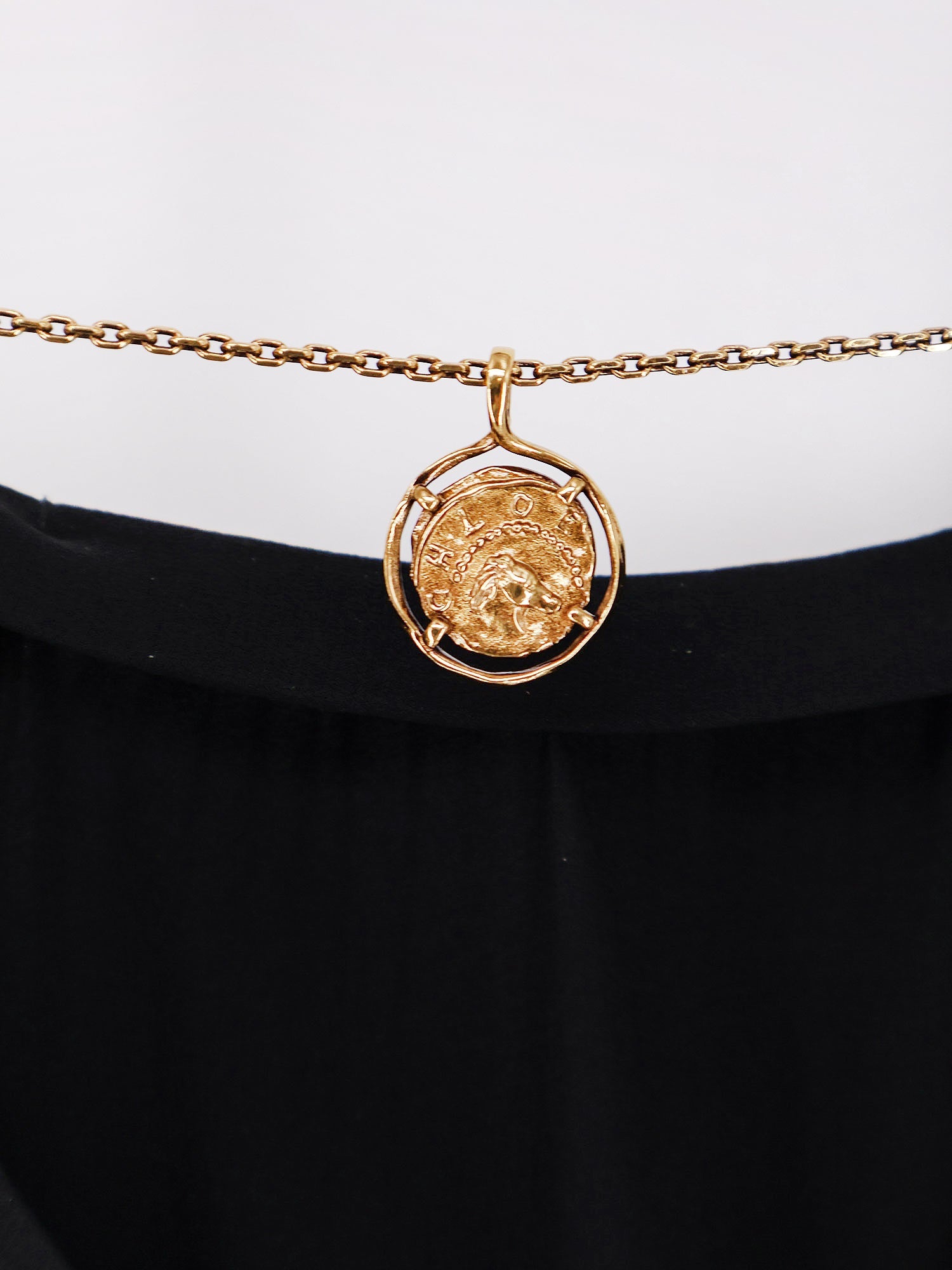 Flounced silk long dress