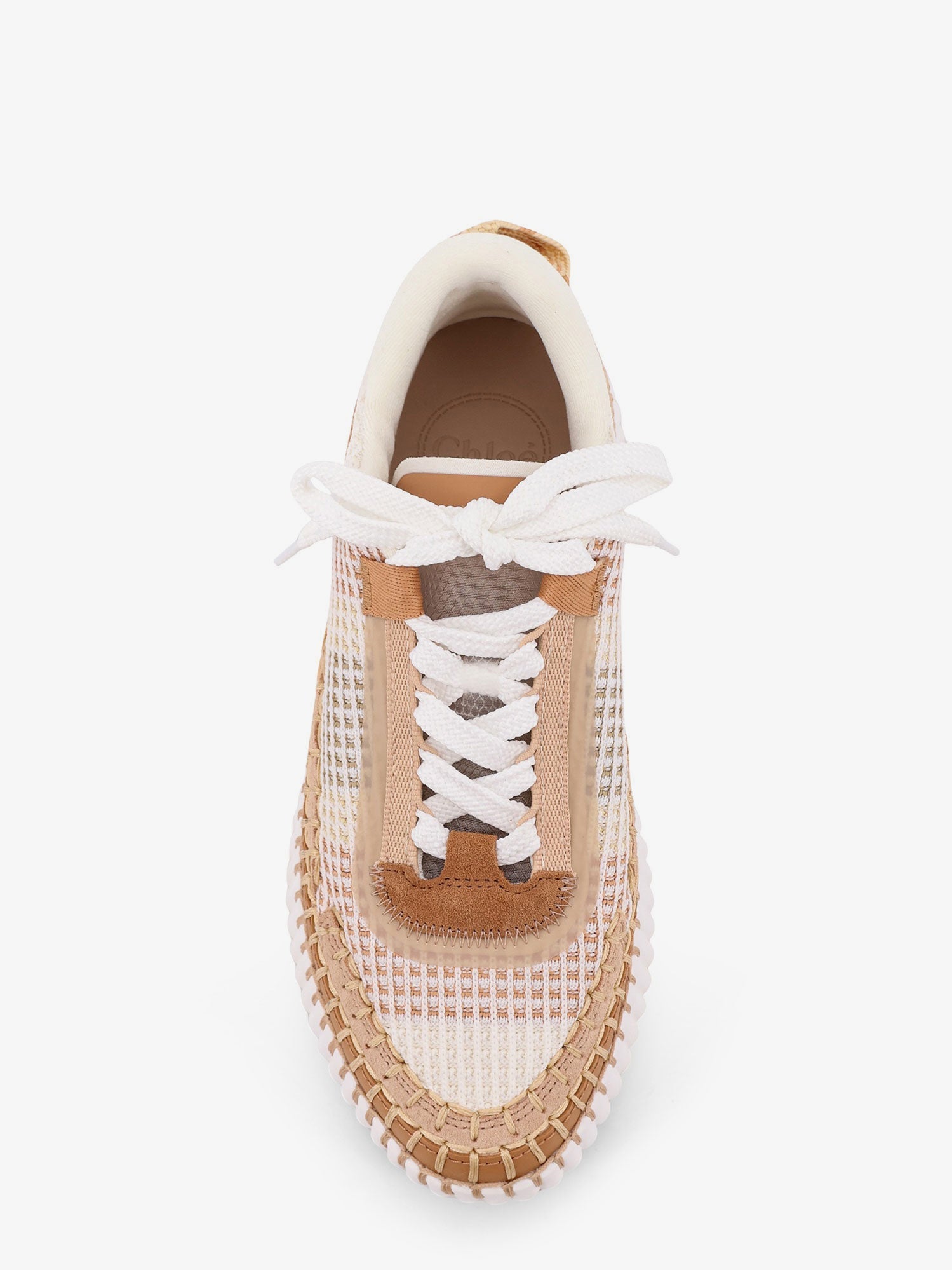 Mesh Nama low-top sneakers with suede inserts