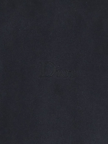 Cotton sweatshirt with embroidered lettering logo