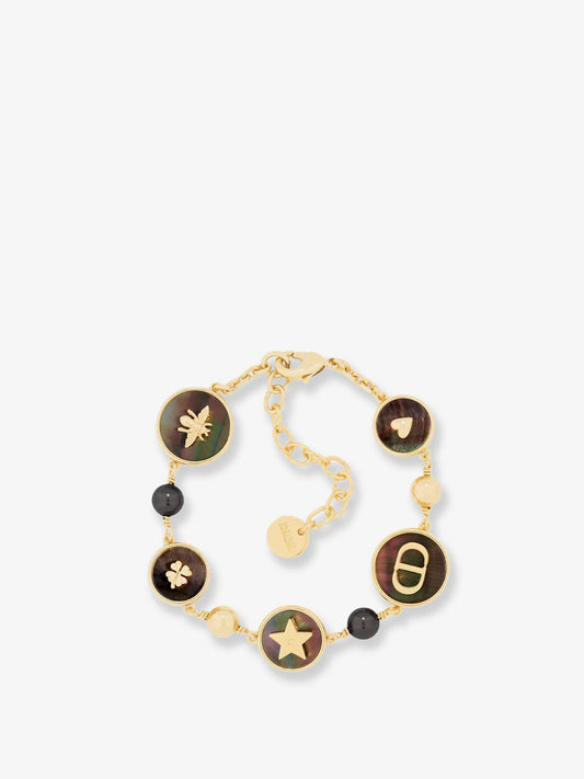 D-Luck metal bracelet with gold finishes