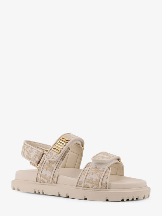 Lurex Dioract flat sandals