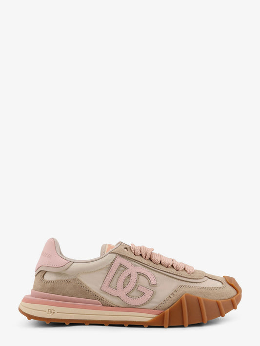 Nylon sneakers with logo patch on the side