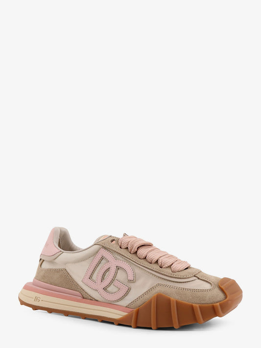 Nylon sneakers with logo patch on the side