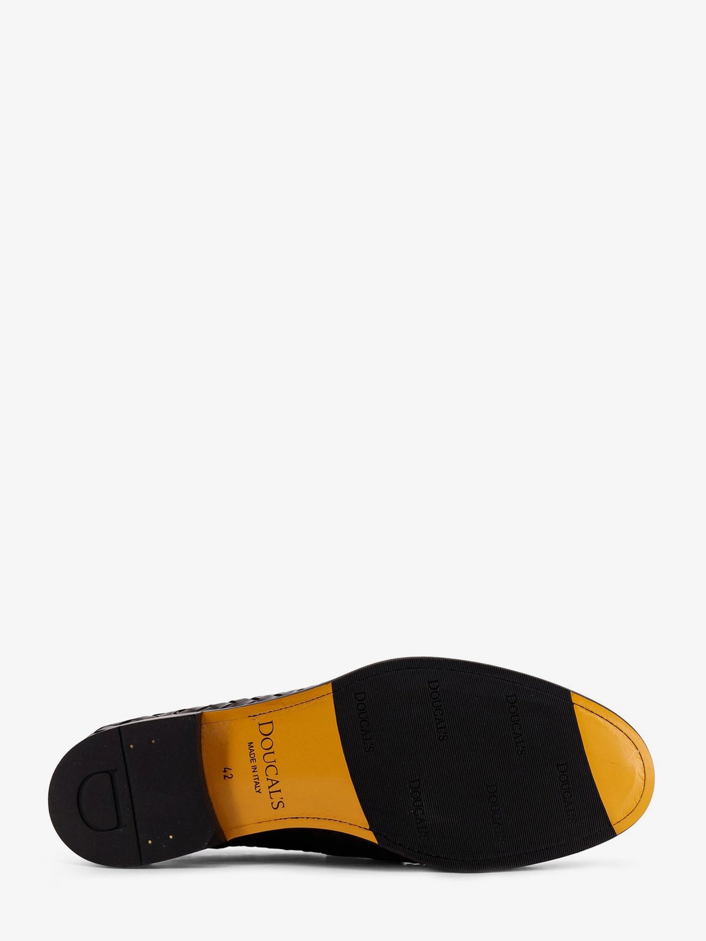 Adler leather loafers with woven pattern