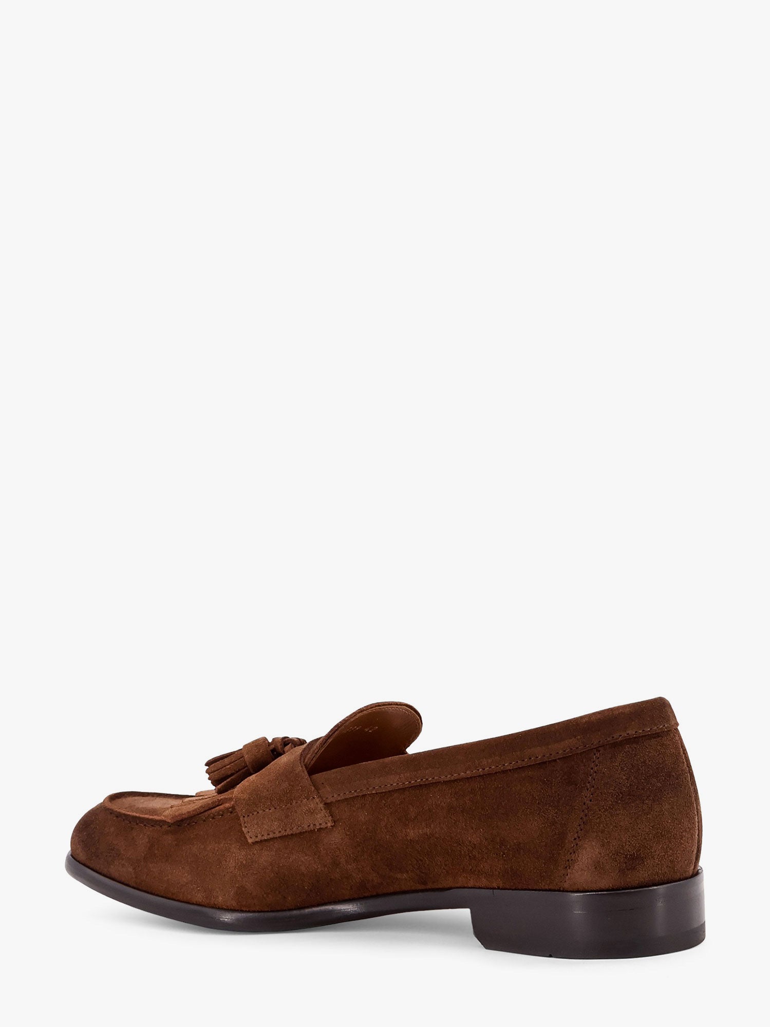 Suede loafers with tassels