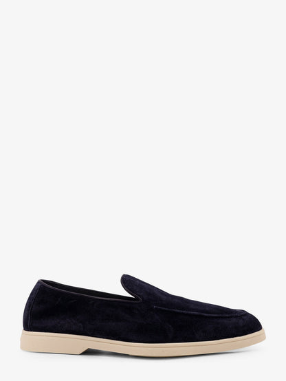 Reverse suede loafers