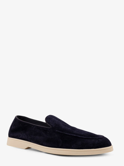 Reverse suede loafers