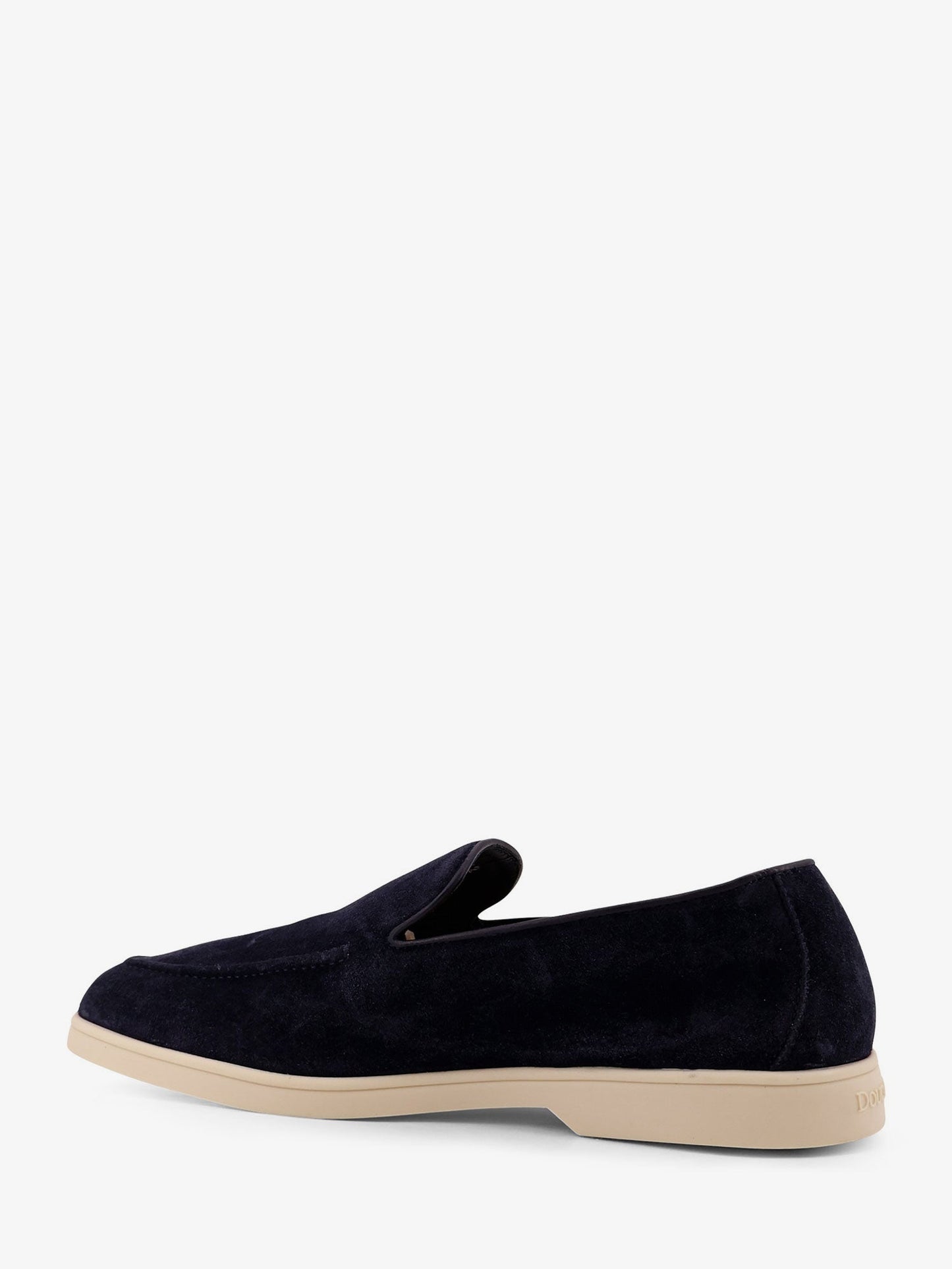Reverse suede loafers