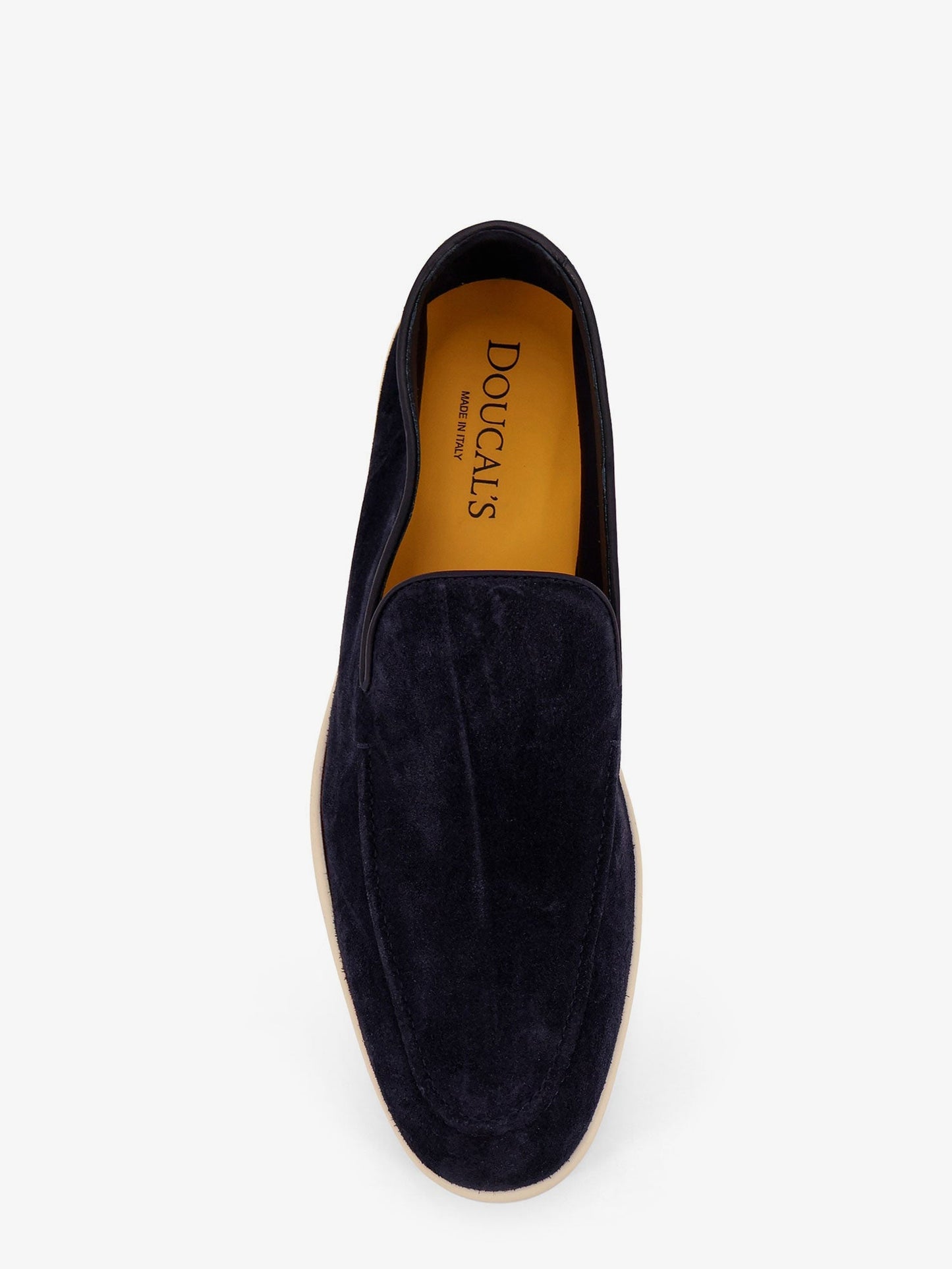 Reverse suede loafers