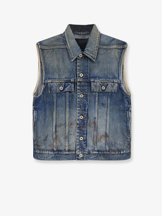 Sleeveless denim jacket