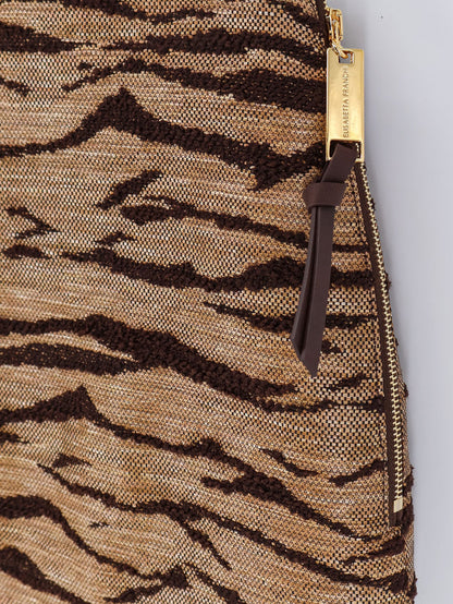 Embroidered mini skirt