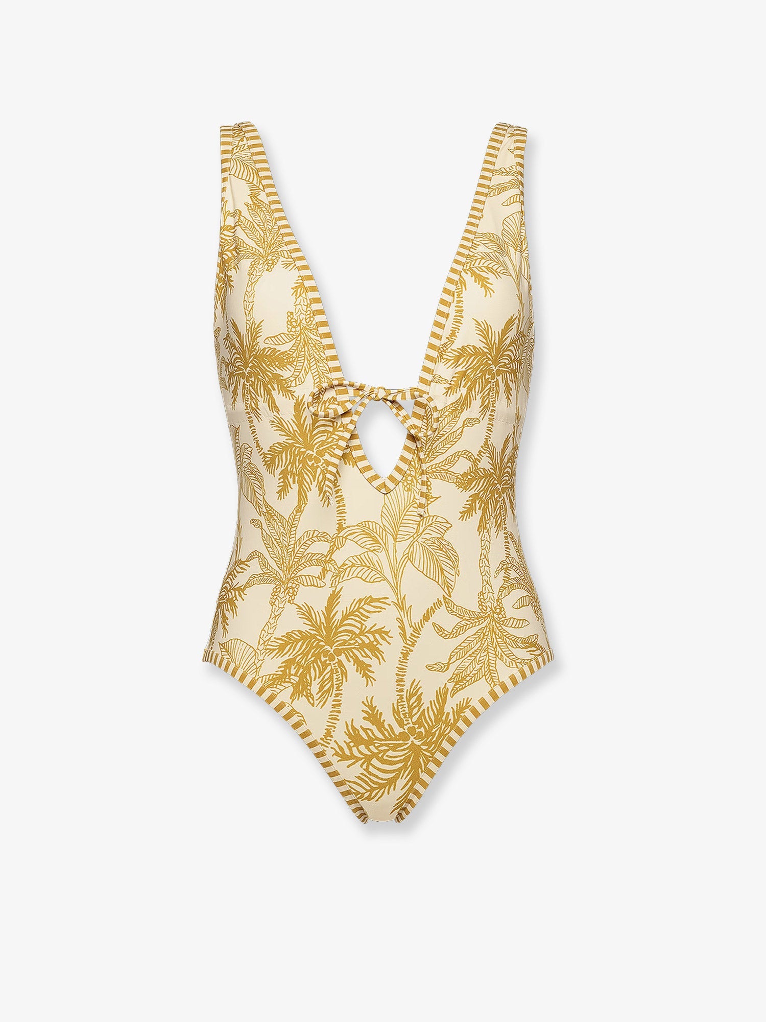 One-piece swimsuit with all-over print