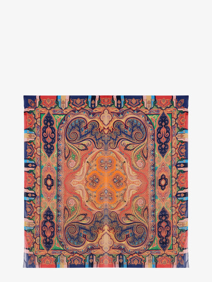 Multicolor silk foulard