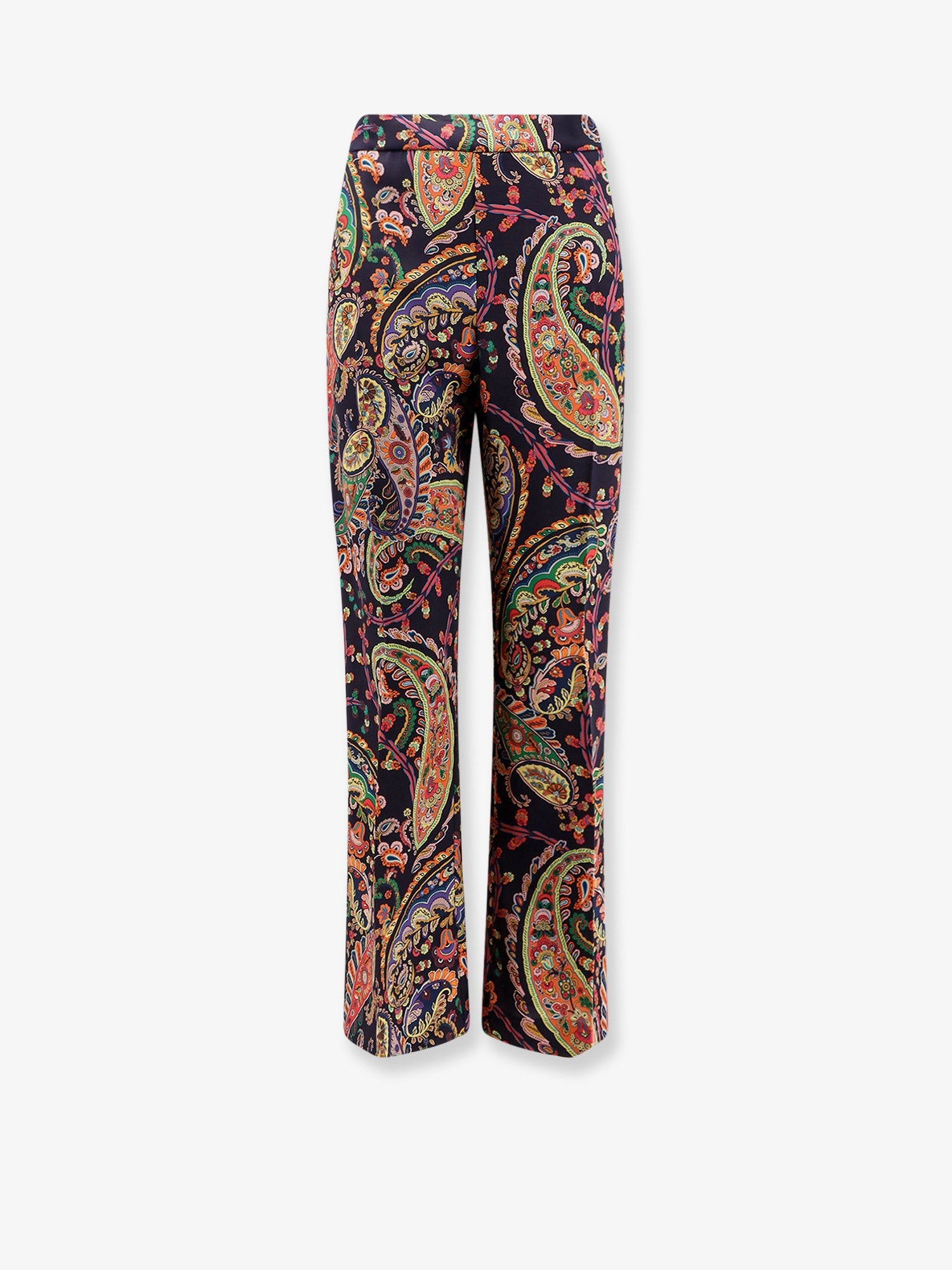 Multicolor fabric trousers