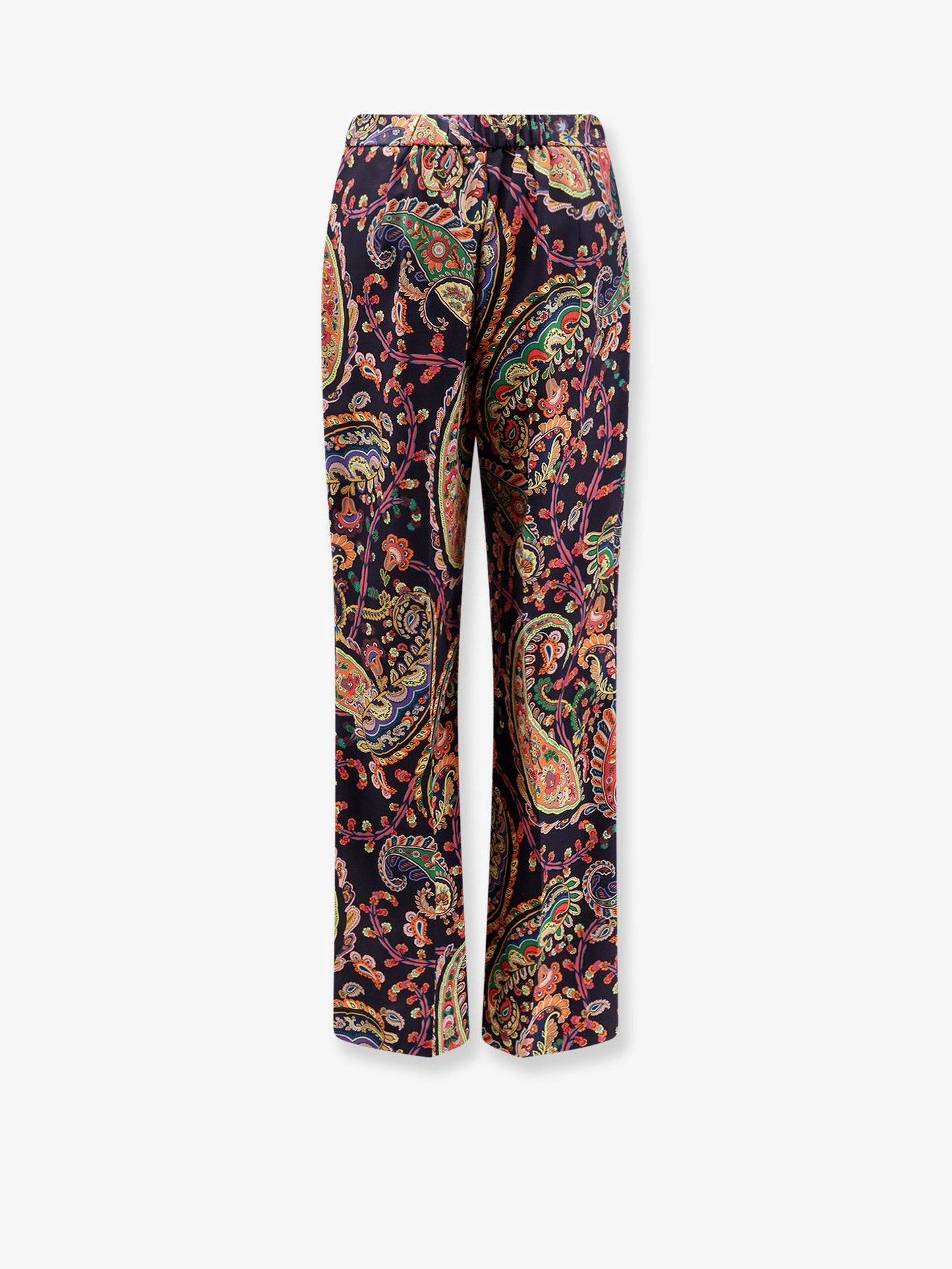 Multicolor fabric trousers