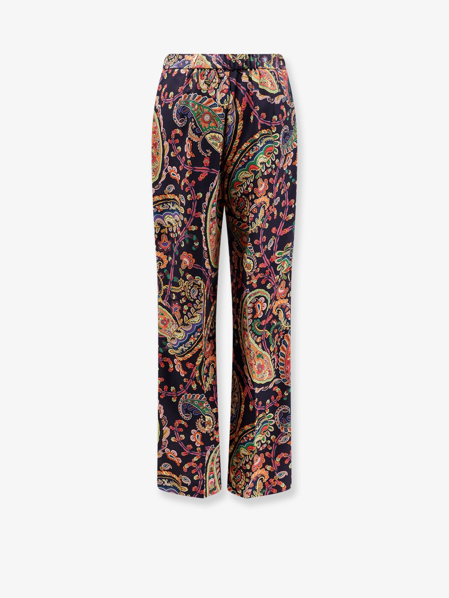 Multicolor fabric trousers