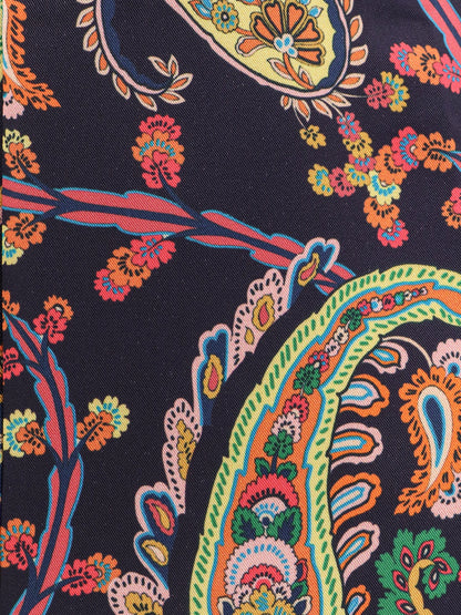 Multicolor fabric trousers