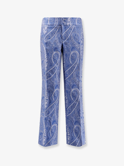 Trousers with iconic print