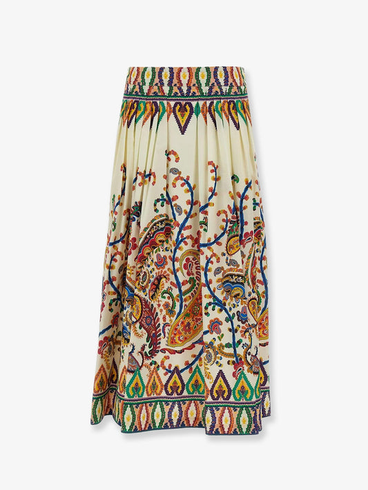 Multicolor cotton skirt